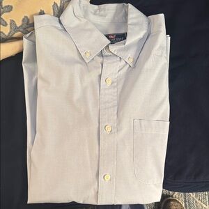 Vineyard Vines Blue Dress Shirt Classic Long Sleeve